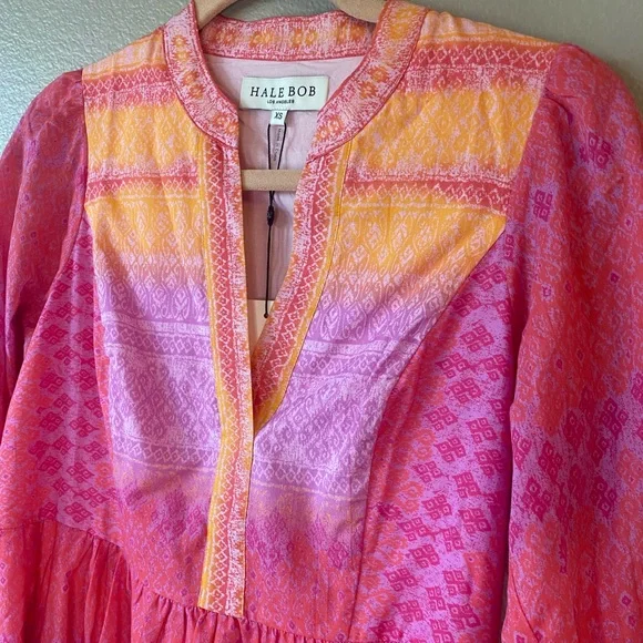 HALE BOB Sarila Voile Dress in Pink XS - Picture 5 of 10